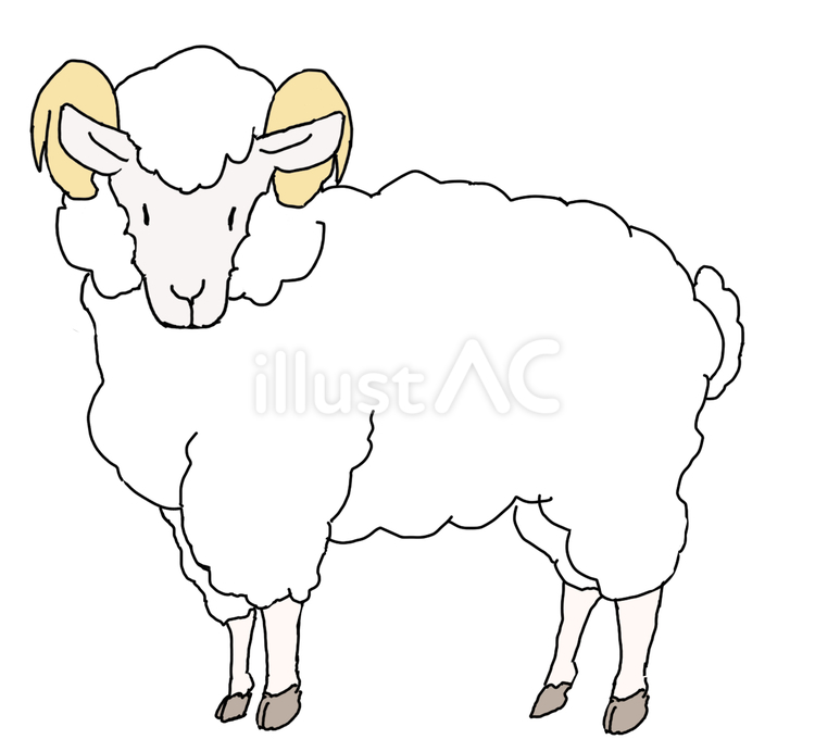 羊（干支） 羊,干支,動物のイラスト素材