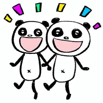 Panda cute laugh Panda cute laugh