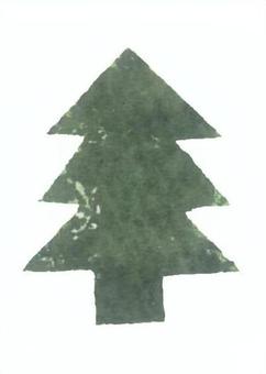 クリスマス 水彩,もみの木,手描き,クリスマス,植物のイラスト素材