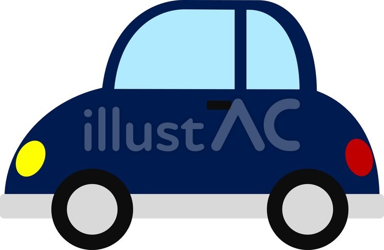 軽自動車（紺） 軽自動車,自動車,くるまのイラスト素材