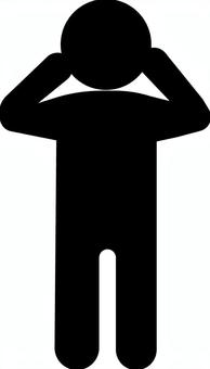 泣いてる子供 泣く,子供,ピクトグラム,涙,シルエット,悲しい,人物,棒人間,cry,全身のイラスト素材