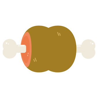 骨付き肉のイラスト 骨付き肉のイラスト 食べ物,肉,骨付き肉,漫画肉,ホネつき肉,肉塊のイラスト素材