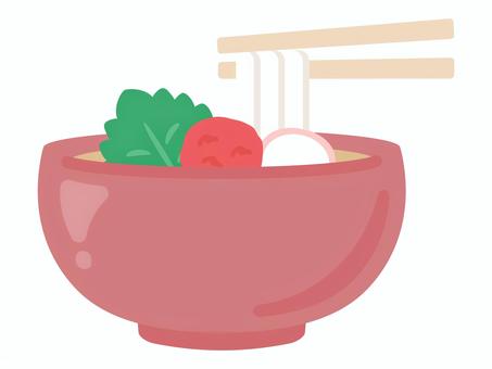 年明けうどん 年明けうどん,麺類,食べ物,和食,梅干し,青じそ,かまぼこ,箸,どんぶりのイラスト素材
