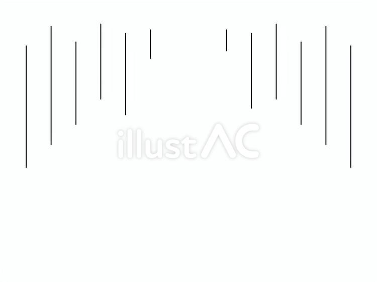 気持ちの落ち込みを表現した効果線 線,効果線,強調線のイラスト素材