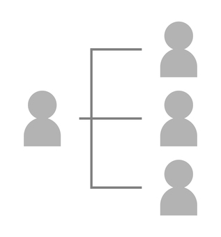 人物分岐図 人物,組織,フロー,チャート,アイコン,構成,チーム,グループのイラスト素材