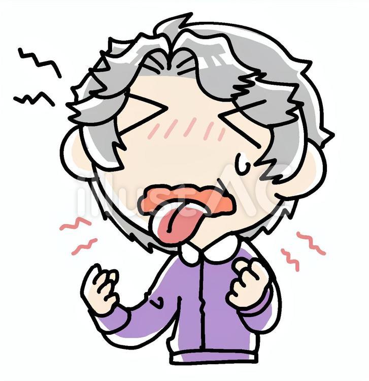 舌があかんなおばあさん おばあさん,祖母,姑のイラスト素材