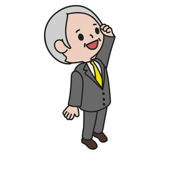 見上げる人 見上げる,上,視線,希望,物思い,思い,男性,スーツ,ビジネス,会社員のイラスト素材