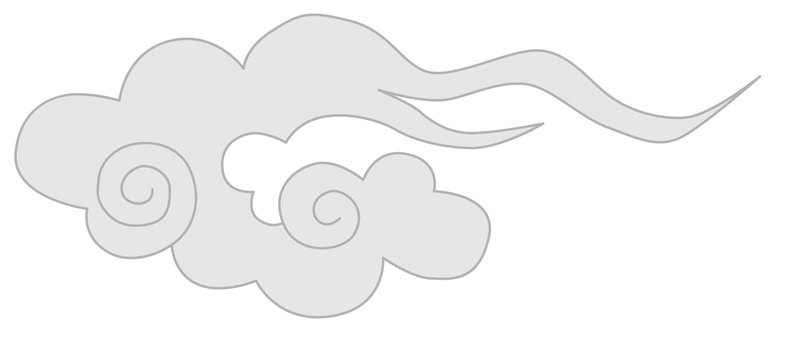 日本の模様07＿雲 雲,伝統模様,渦巻,アイコン,和雲,飛雲のイラスト素材