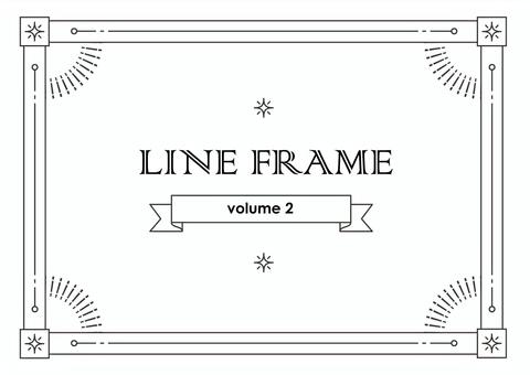 Line frame 2, black and white, frame, background, JPG, PNG and AI