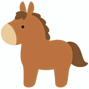 仔馬ちゃん 馬,午,うま,午年,2026年,2026,正月,お正月,年賀状,賀詞のイラスト素材