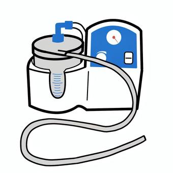 吸引器 吸引器,痰吸引,吸引,医療器具,吸引チューブ,在宅医療,介護,訪問看護,呼吸管理,アイコンのイラスト素材