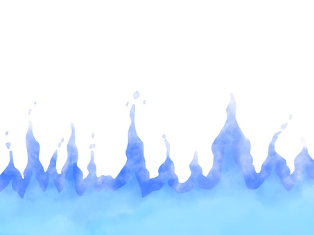 青い炎の背景 青,炎,火,水彩,背景,壁紙のイラスト素材