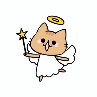 angel cat, cat, tiny, character, JPG, PNG and AI