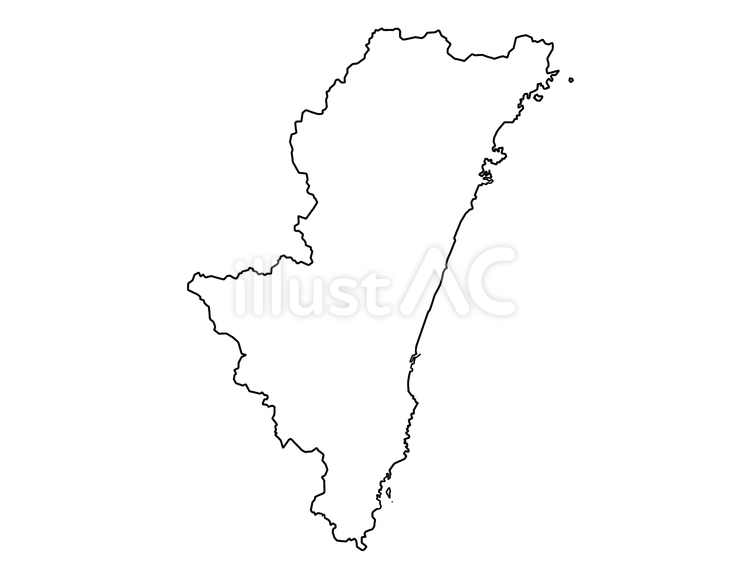 宮崎県 宮崎,県,九州のイラスト素材