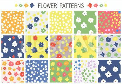 花柄 シームレスパターン ポップ