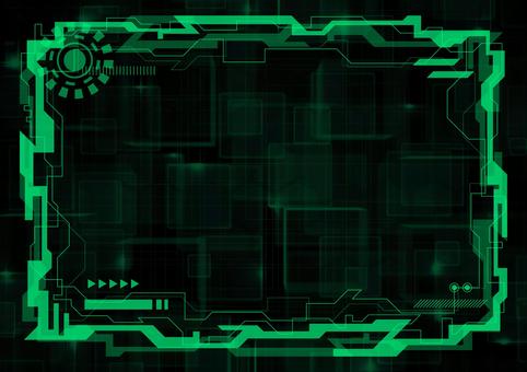 テクノロジー背景（緑）