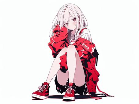 女の子(レッド)