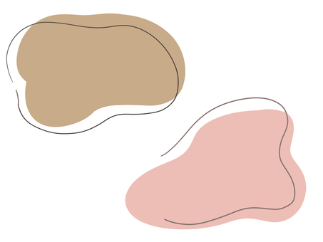 Illustration, розовый, коричневый, теплые цвета, 