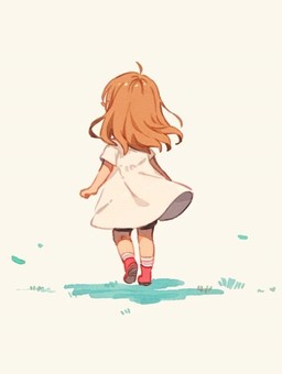 女孩從後面, 少女, 女子, 人类, JPG