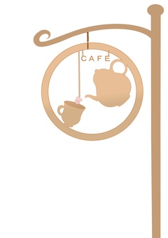 Illustration, teapot, tea cup, cafe, JPG