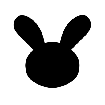 Illustration, rabbit, silhouette, simple, 