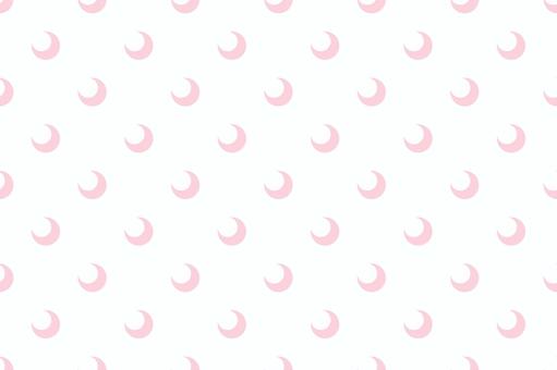 三日月パターンピンク 三日月,月,天体,星,天気,空,パターン,模様,シンプル,背景のイラスト素材