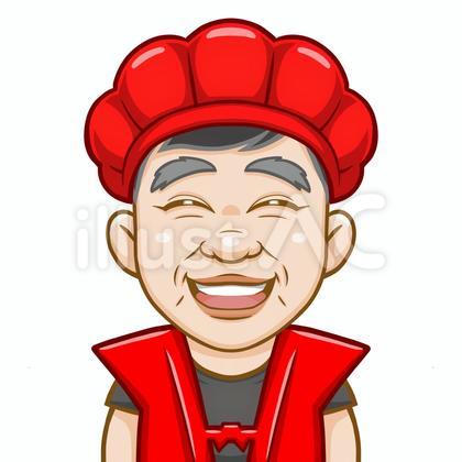 還暦男性の顔/顔のみ