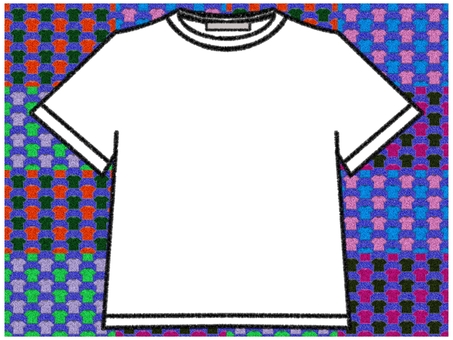 Tシャツのフレ−ム　青紫 ポストカード,メッセージカード,柄,パターン,青紫,青,紫,白,罫線なし,ザラザラのイラスト素材