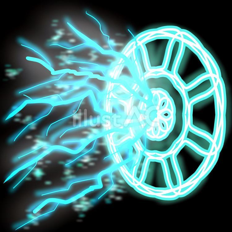 雷の魔法 魔法陣,雷,魔法のイラスト素材