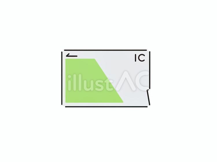 ICカード icカード,交通,公共交通機関のイラスト素材