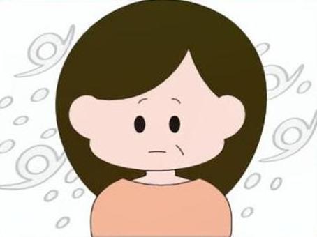 氷河期世代　女性 氷河期世代,就職氷河期,氷河期,吹雪,中年,中高年,女性,人物のイラスト素材