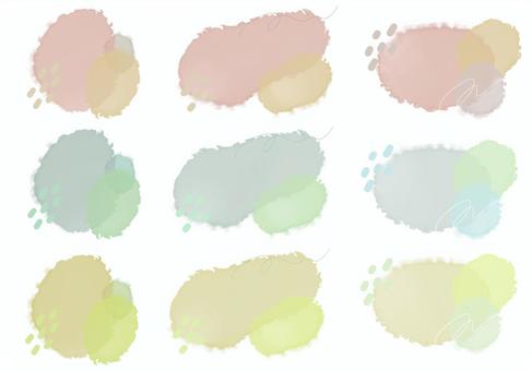 frame watercolor abstract set, إطار, ملخص, شمال أوروبا, JPG and PNG