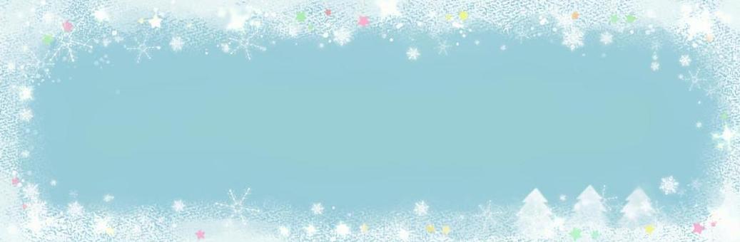 Illustration, header, winter, crystal of snow, 