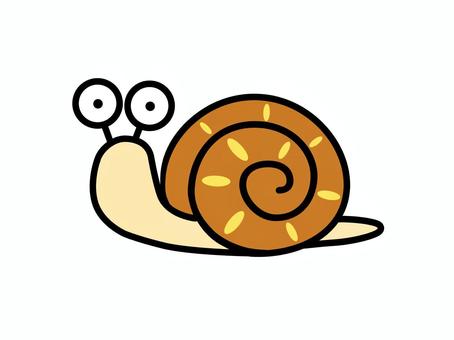 Illustration, snail, denden, fuzzy, 
