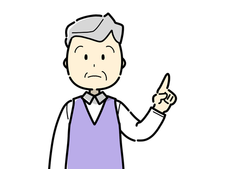 指をさす無言のおじいさん 指をさす無言のおじいさん 上半身,おじいさん,指さす,老人,高齢者,祖父,シニア,年寄り,白髪,高齢のイラスト素材