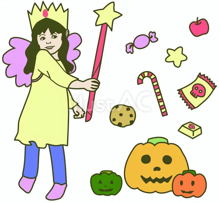 妖精の仮装 ハロウィン,仮装,妖精のイラスト素材