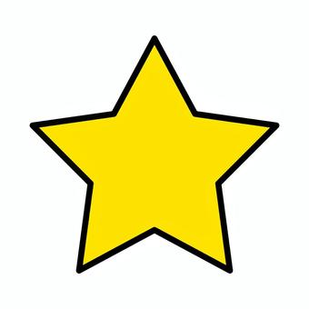 星 星,黄色,生活,シンプル,無地のイラスト素材