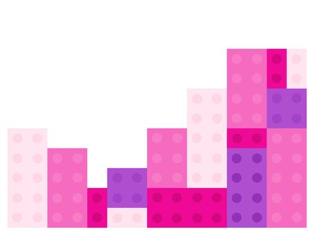 ピンクのおもちゃブロック背景イラスト ピンクのおもちゃブロック背景イラスト 玩具,ブロック,背景,ピンク色,かわいい,イラストのイラスト素材