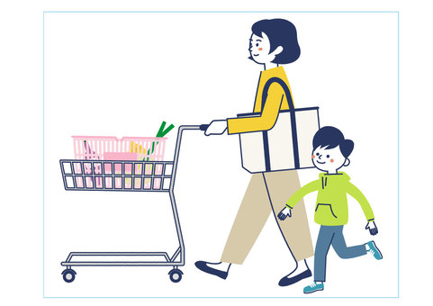 親子でお買い物