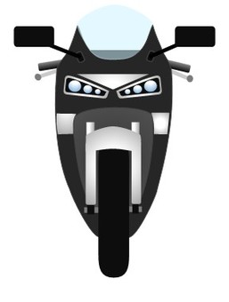 バイク90 バイク90 バイク,二輪車,自動二輪車,ツーリング,オートバイ,モーターサイクル,電動バイク,正面,シンプル,ユニークのイラスト素材