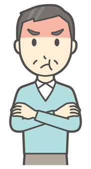 ニット中年男性-049-バスト