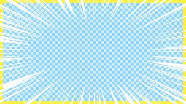 Concentrated line light blue check background, , JPG