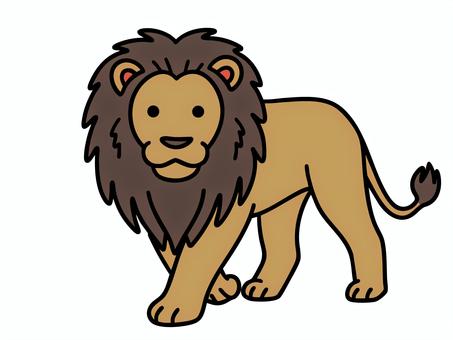 ライオン(カラー) ライオン(カラー) ライオン,獅子,生き物のイラスト素材