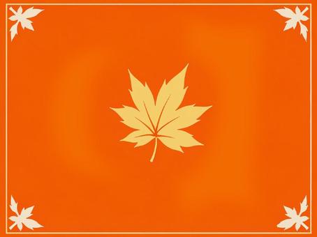 もみじの壁紙〜四隅あり〜 もみじ,紅葉,黄,オレンジ,橙,植物,葉,葉っぱ,秋,風情のイラスト素材