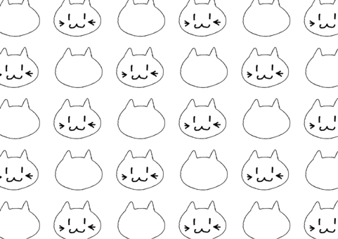 手書き猫パターン