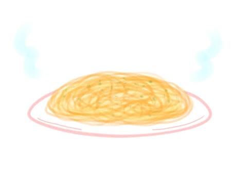 ミートソーススパゲッティ ミートソース,スパゲッティ,パスタ,食べ物,洋食,イタリアン,手描き,シンプル,麺,皿のイラスト素材