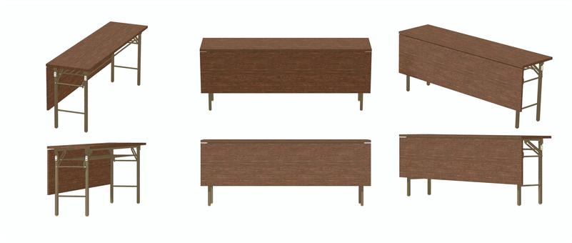 Realistic long desk set (with curtain board), JPG and PNG Realistic long desk set (with curtain board), , JPG and PNG