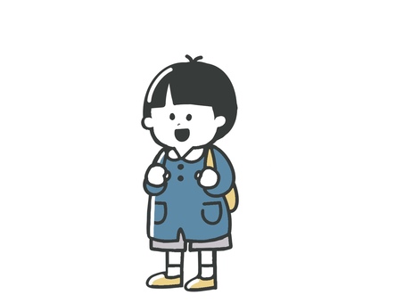 男の子 子供,幼稚園,保育園,登園,遠足,男の子,幼児,ピクニックのイラスト素材