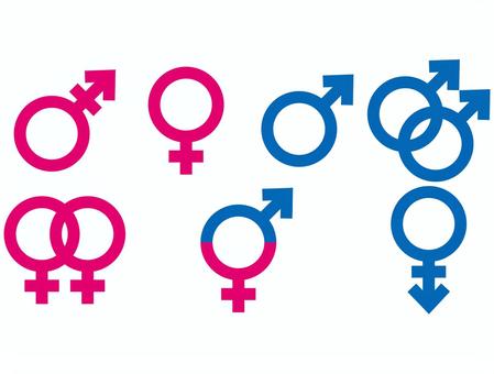 men and women, gender, symbol, sexual orientation, JPG and PNG