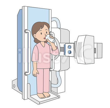 健康診断 バリウム検査 医療 イラスト